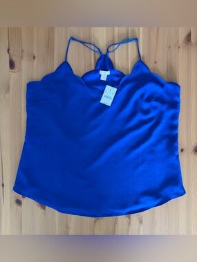 New with tags J. Crew Royal Blue Scalloped Neckline Tank